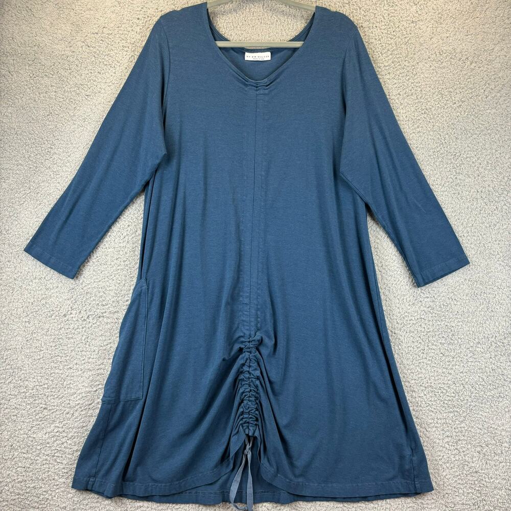 Bryn Walker Tunic Medium Bamboo Lagenlook Beach Coastal Minimalist Stretch Flowy
